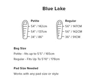 Load image into Gallery viewer, Big Agnes Blue Lake -4degC (FireLine Pro) Womens Sleeping Bag, Reg, RH