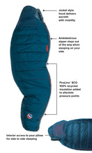 Load image into Gallery viewer, Big Agnes Sidewinder SL 1degC (650 DownTek) Sleeping Bag