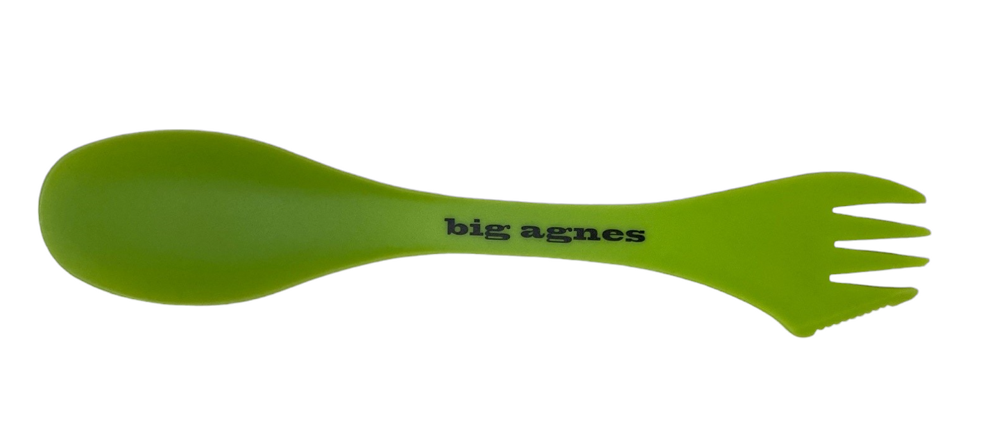 Big Agnes Logo Spork - Lime